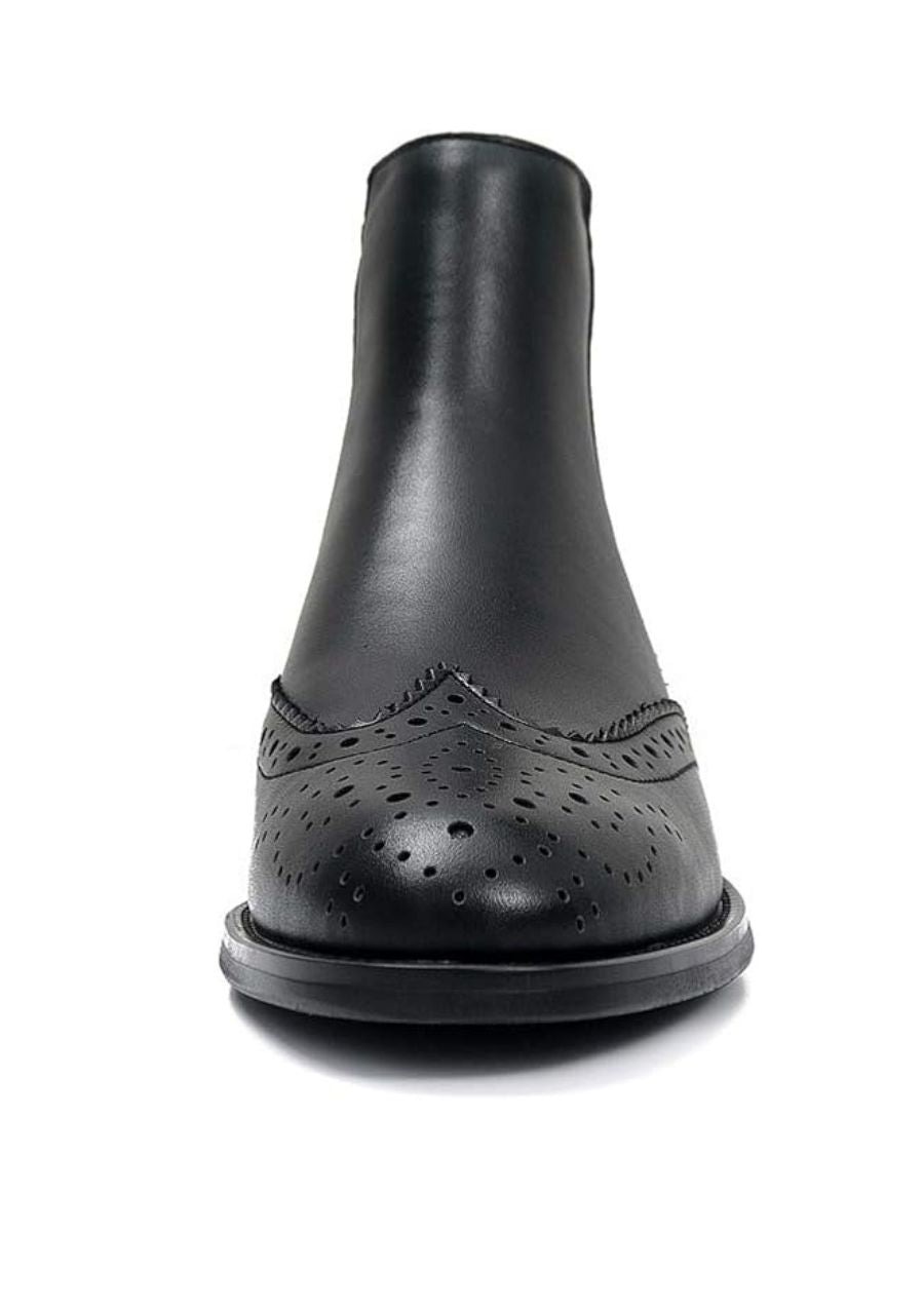 Botte Annecy Noire – Cuir Naturel